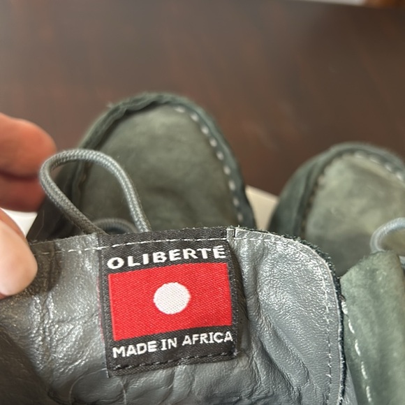 OLIBERTE Green Suede Hirari Moccasins Booties Made In Africa Women’s Size 39 - Picture 13 of 17